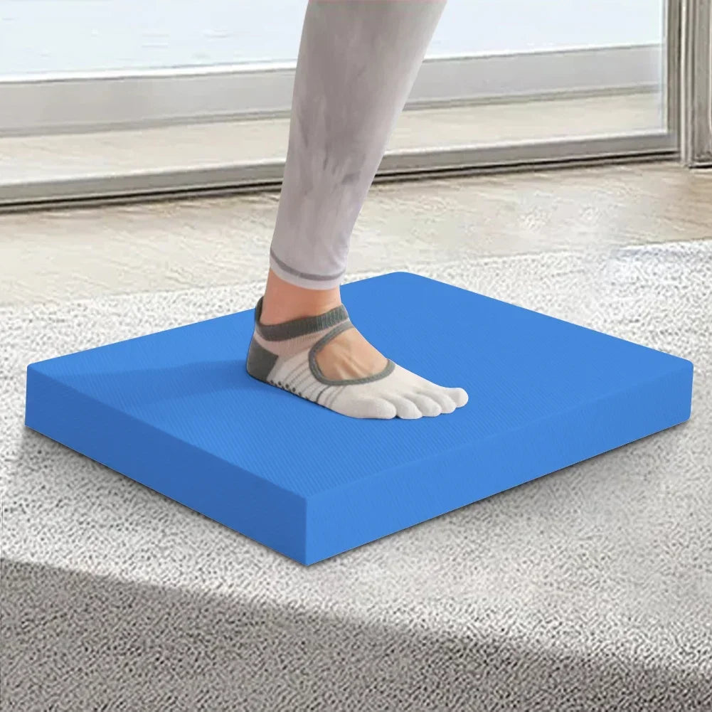 Non Slip Foam Yoga Balance Pad Stability Training Cushion Fitness Workout Floor Mat for Home Gym Pilates Core Strength Exercise Supplies mbzr