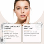 Multi-Purpose Contouring Stick (Light Brown + Light Pink) Double Head Contouring Solid Blush Mist For Portable Touch Up mbzr