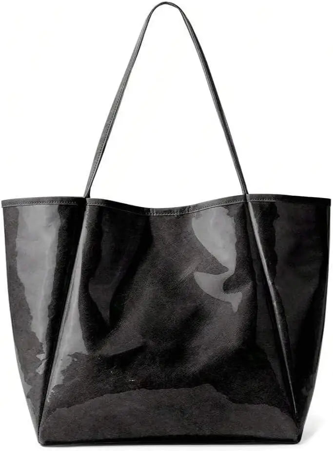Large PVC Handbag Kraft Paper Hobo Tote Bags for Outdoors Beach mbzr