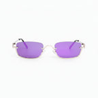 Women's Half-Frame Square Metal Fashion Sunglasses For Daily Outdoor Travel Party mbzr