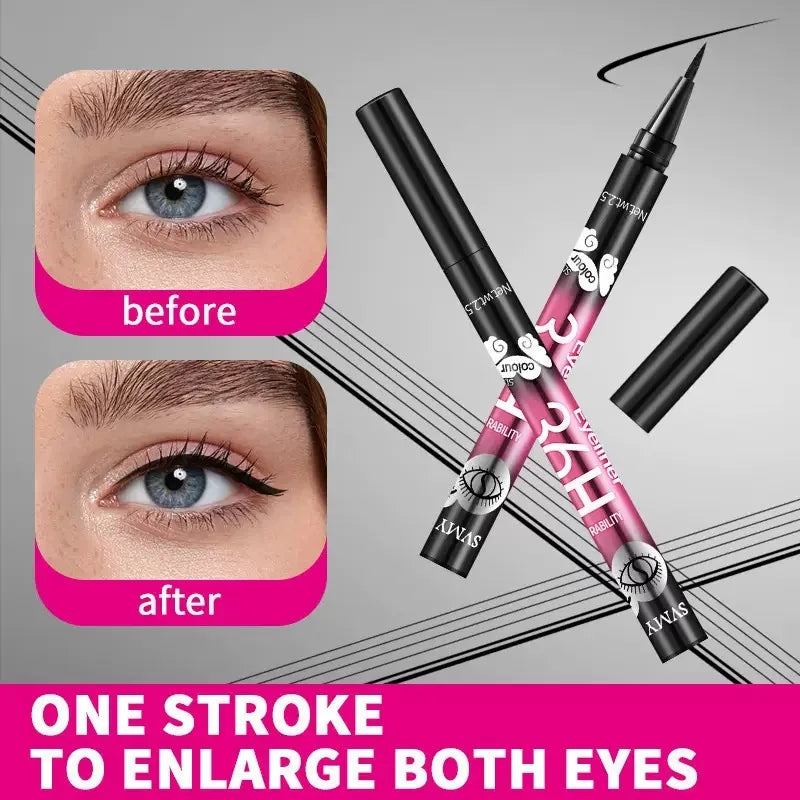 12-pack of best-selling black liquid eyeliners, long-lasting and waterproof, exquisite cosmetics. mbzr