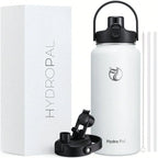 Water Bottle With 2In1 Lid Chug Lid Straw Lid Double Walled Vacuum Stainless Steel Water Bottles, Water Jug With Stra mbzr