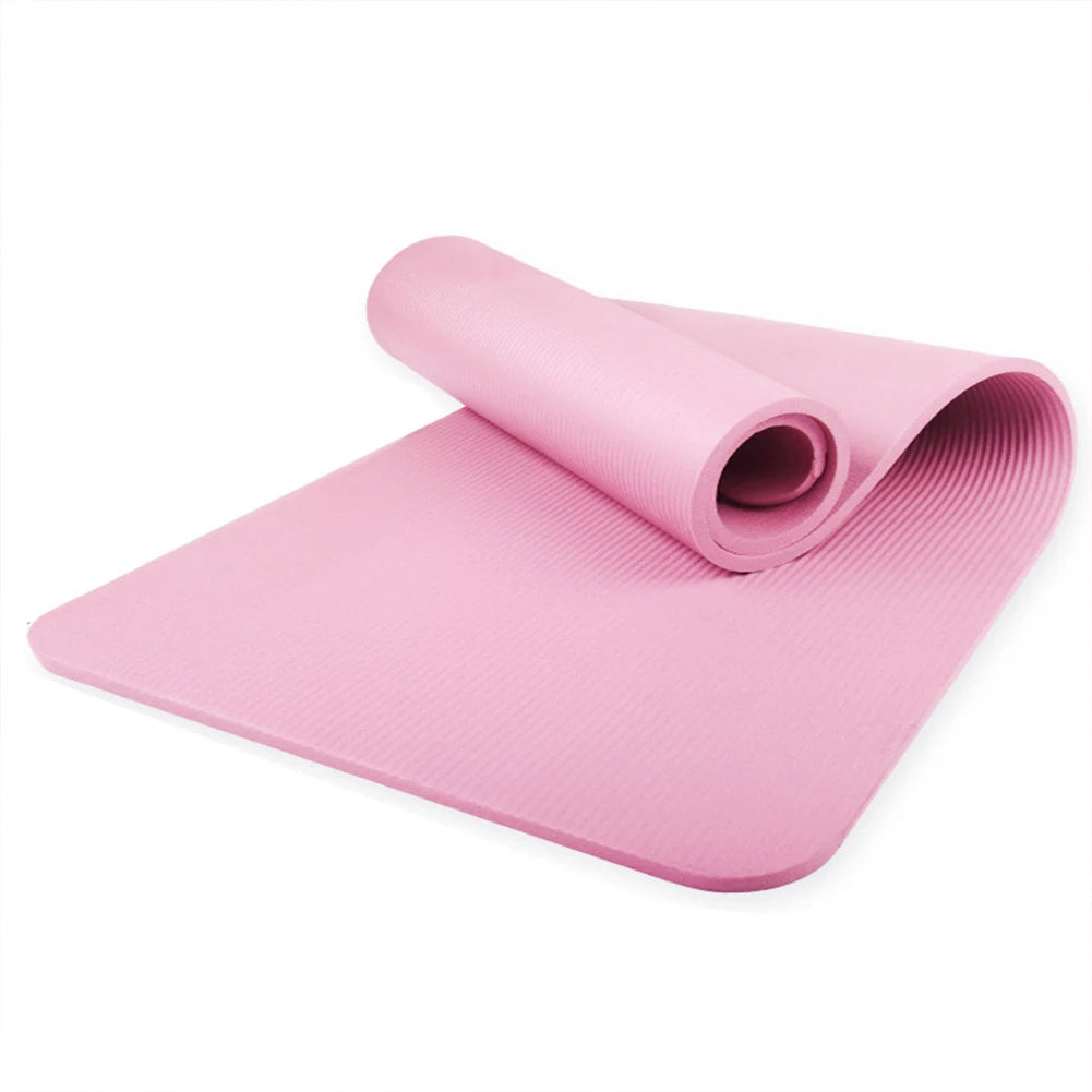 Yoga Mat Non Slip Exercise Mat Thick Solid Color Fitness Mat Yoga Workout Mat Multi-Function for Home Gym mbzr