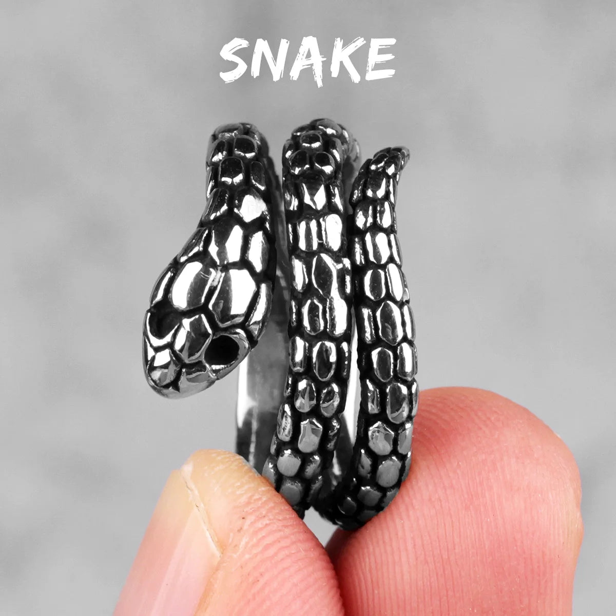 Stainless Steel Animal Rings Eagle Dog Dragon Bird Snake Hip Hop Trendy