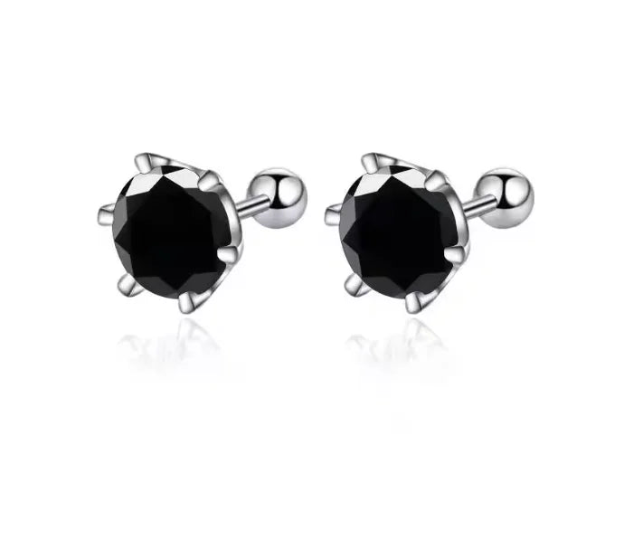 0.3-2CT Moissanite Earrings 925 Sterling Silver Round Cut Stud Earrings Piercing Earrings for Men and Women Fine Jewelry mbzr