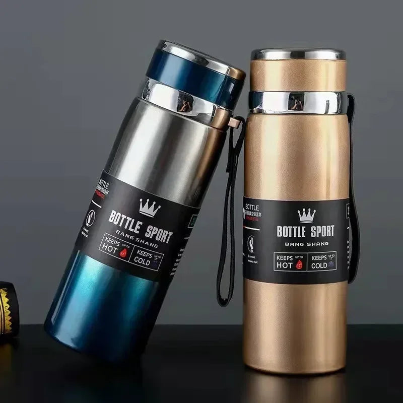 1L Thermal Water Bottle Keep Cold and Hot Water Bottle Thermos for Water Tea Coffee Vacuum Flasks Stainless Steel Thermos Bottle mbzr
