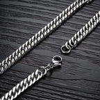 HNSP 316L Stainless Steel Cuban Chain Necklace For Men Neck Male Jewelry Accessories Gift 8mm-14mm Thick Heavy Chains