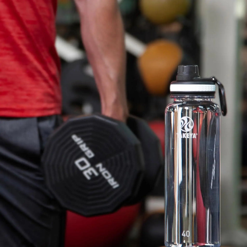 40 oz Tritan Water Bottle with Spout Lid for Gym, Dishwasher Safe Leak-Proof Reusable Bottle mbzr