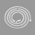 Silver Chain Necklace – Elegant 5mm Link for Women & Men mbzr