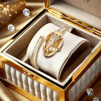 A women's golden snake shaped bracelet with hollowed out design, fashionable and elegant quartz watch, high-end accessory mbzr