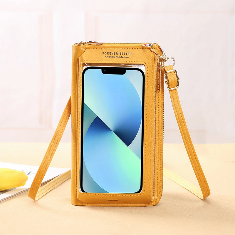 2025 Fashion Women Crossbody Bag - Touch Screen Cell Phone Purse, Mini Mobile Wallet Card Holder Shoulder Handbag