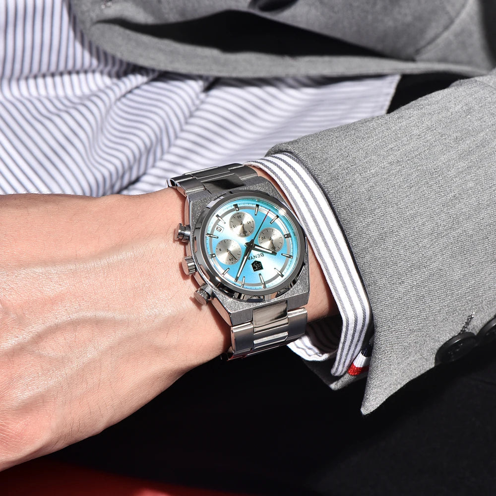 2026 New BENYAR Men's Watches Top Brand Luxury Quartz Watch Men Chronograph Waterproof Luminous Stainless steel Man Gift Clock mbzr