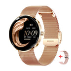 MEVADEN 1.43" AMOLED Screen Women Smart Watch 8.5mm Ultra-thin Stainless Steel Luxury Smartwatch Health Monitor Sport Watch H33