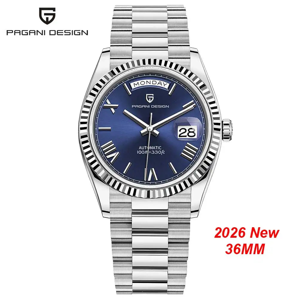 PAGANI DESIGN New Gold DD36 Men's Watches Luxury Automatic Watch Men AR Sapphire Glass Mechanical Wristwatch Men ST16 Movt Clock