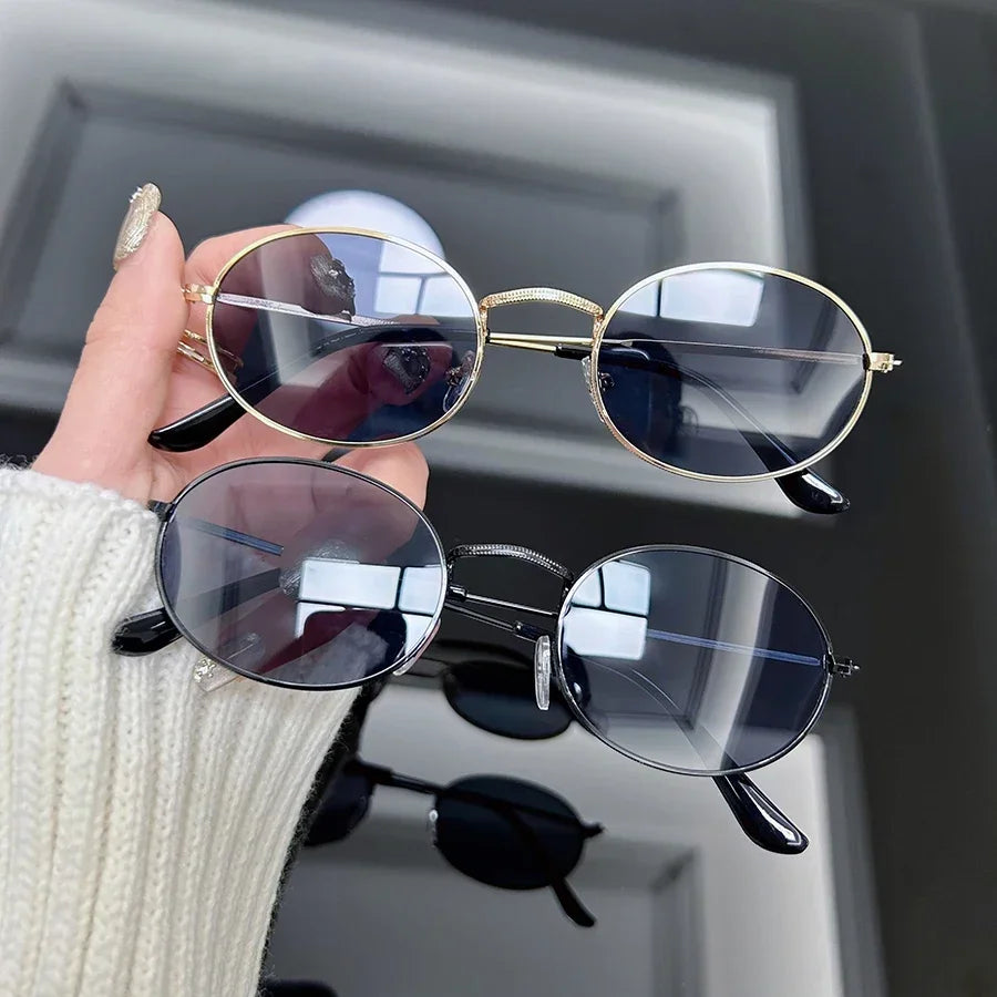 Retro Round Sunglasses Women Men Fashion Vintage Sun Glasses Female Male Mirror Shades Mirror Punk Travel Oculos De Sol