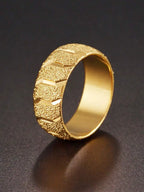 1 Piece Stainless Steel Fashion Ring, Unisex Couples Ring For Wedding, Holiday, Everyday Wear