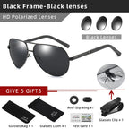 CLLOIO Men Classic Aluminum Polarized Sunglasses Women Driving Glasses Pilot Sun Glasses Brand Designer Male Vintage Sunglasses mbzr