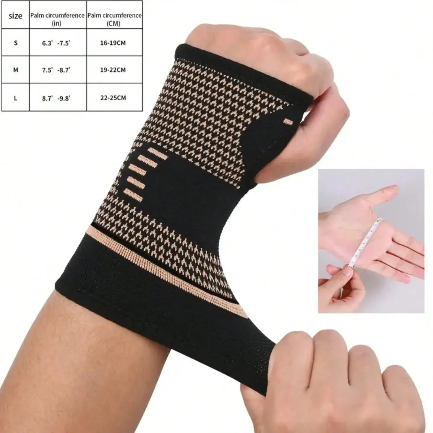 Sports Wrist Compression Sleeve, 2 Counts Breathable Wristband For Men & Women, Sports Accessories For Home Gym Workout, Wrist Wraps, Breathable Brace mbzr