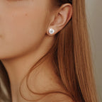 Smyoue 0.2-3CT Moissanite Stud Earrings Rose Gold S925 Silver Lab Diamond Women Wedding Sparkling Jewelry