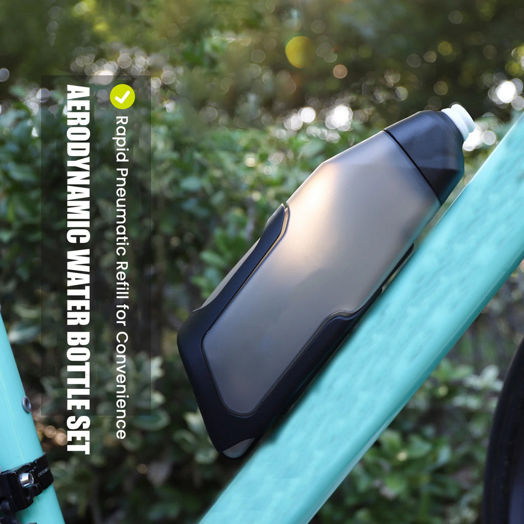 Bicycle Aerodynamic Water Bottle Bracket Set 600ml Bike Water Bottle Bicycle Water Bottle for Cycling & Sports mbzr