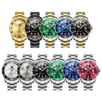 OLEVS 5885 Brand Original Authentic Watches for Man Luxury Gift Box Steel Band Calendar Quartz Men's Watch