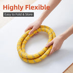 Fitness Circle- Adult Pilates Circle with Soft Spring Foldable Fitness Circle, Silent Pilates Circle Waist-Friendly Design, Full Wrap Fitness Circle Non-Pinching Fitness Circle Portable Sports Equipment, Christmas Gift for Gi mbzr