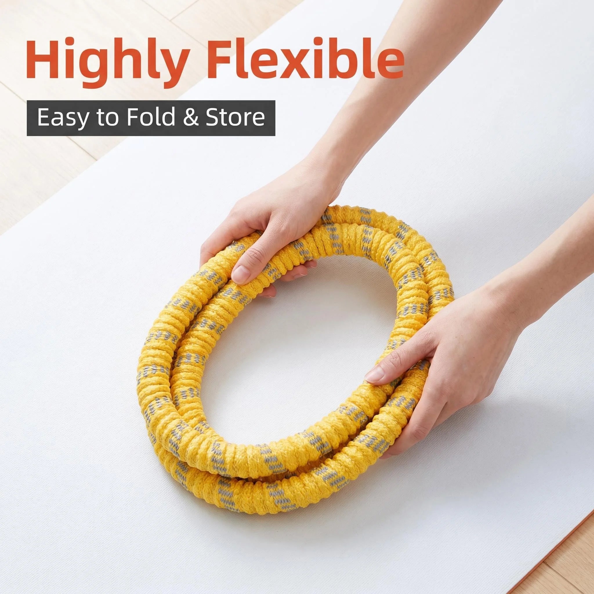 Fitness Circle- Adult Pilates Circle with Soft Spring Foldable Fitness Circle, Silent Pilates Circle Waist-Friendly Design, Full Wrap Fitness Circle Non-Pinching Fitness Circle Portable Sports Equipment, Christmas Gift for Gi mbzr