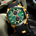 REWARD Luxury Sport Men Quartz Watch Man Wristwatch Chronograph Silicone Strap Waterproof Luminous Hands Date Men's Watches