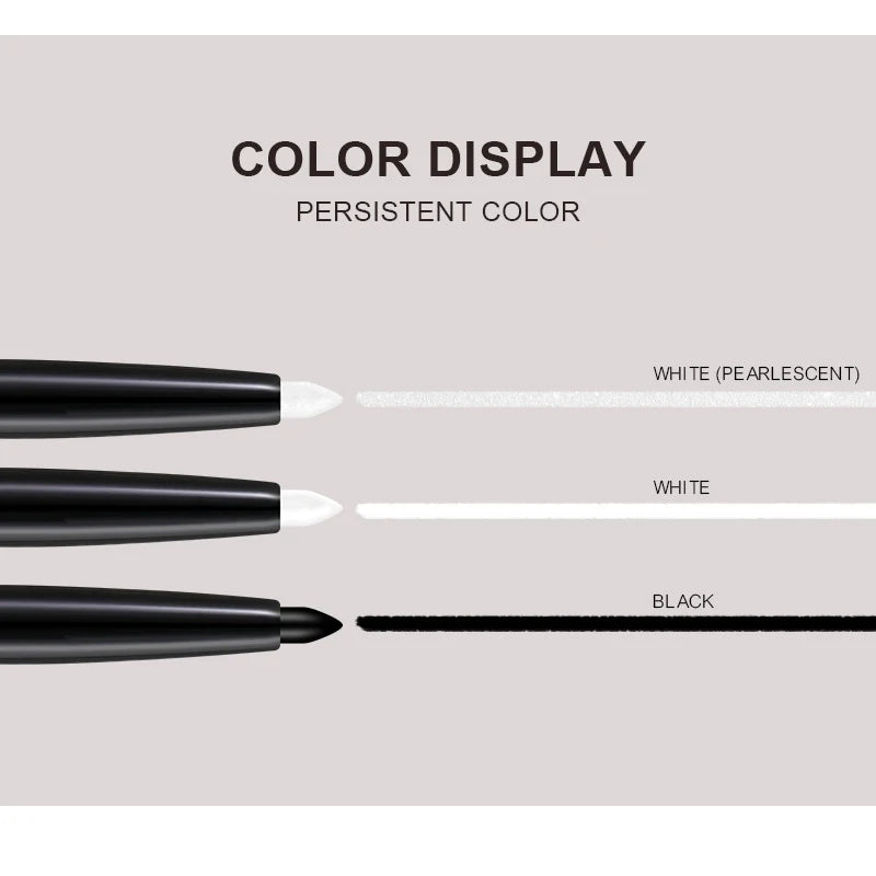 Matte/Pearlescent Eyeliner Gel Pencil Smooth Waterproof White Black Eye Liner Lying Silkworm Pen Cream Makeup for Eyes mbzr
