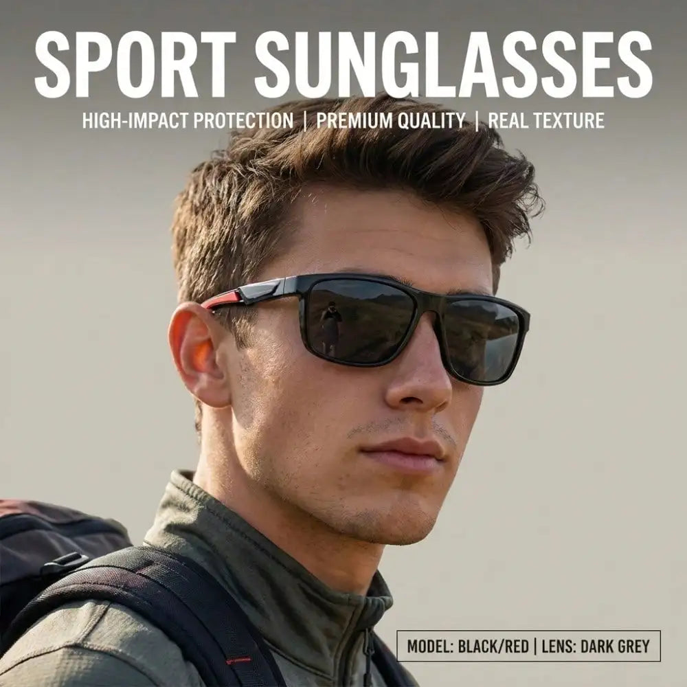 Men's Polarized Tinted Sport Sunglasses for Cycling