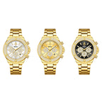 YaLaLuSi Luxury Quartz Watch Temperament Gold Rhinestone Dial Design with Watch Remover mbzr