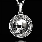 Vintage Ethic  Letter Skull Necklace  Fashion Punk Christmas Skeleton Necklaces for Women and Men