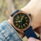 Fashion Wristwatch 41MM Sports Big Dial Luminous Hands BOBO BIRD Casual Men's Quartz Watch with Nylon Strap 2026 New US Local Delivery
