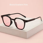 1-2PCS Fashion Small Round Unisex Cartier Glasses Blush Gradient Lenses Sunglasses For Women Men Classic Metal Decoration Sun Glasses Outdoor Driving Shade Sunglasses