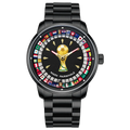 Mark Fairwhale 2026 Fashion Quartz Watches for man Rotatable Flag Dial Waterproof Luminous Wheel Fashion relógios masculino