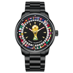 Mark Fairwhale 2026 Fashion Quartz Watches for man Rotatable Flag Dial Waterproof Luminous Wheel Fashion relógios masculino