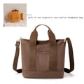 Women's Solid Color Large Capacity Tote Bag Crossbody Bag Hand Bag And Coin Purse Set, Adjustable Strap, Shoulder Bag, Canvas Ba mbzr
