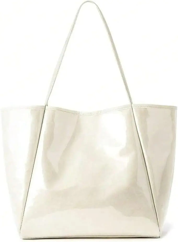 Large PVC Handbag Kraft Paper Hobo Tote Bags for Outdoors Beach mbzr