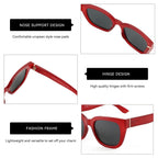 ZENOTTIC Square  UV400 Protection Sunglasses for Women Vintage Polarized Sun Glasses Trendy Shades Fashion Style