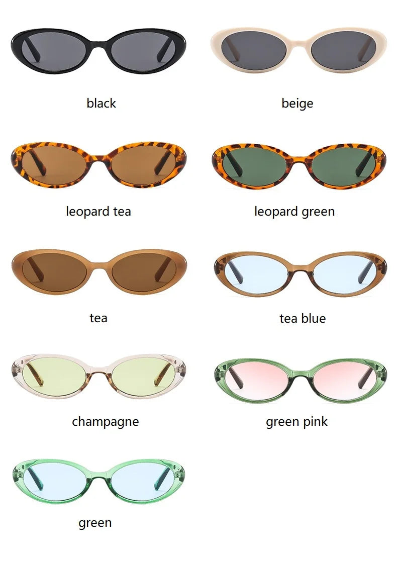 gifansee Small Oval Sunglasses UV400 – Vintage Women Shades mbzr