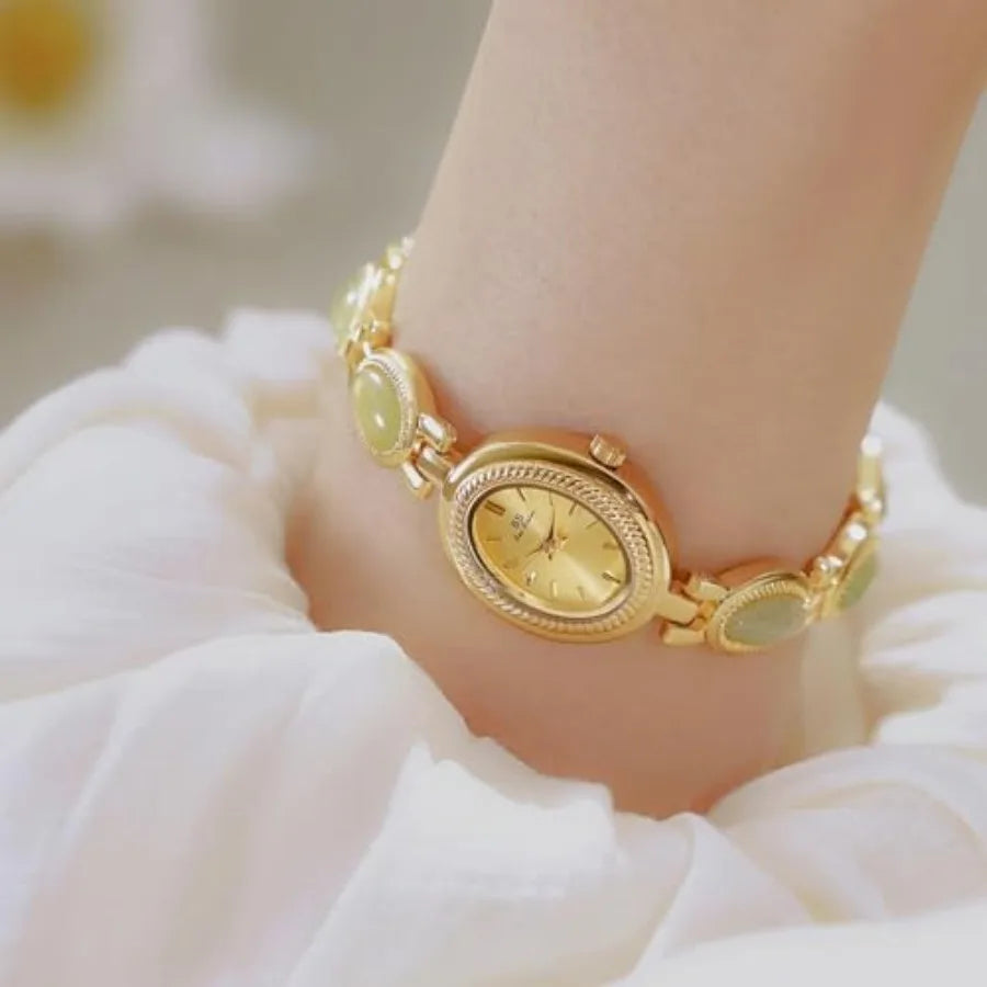 Luxury Vintage Watches for Women Elegant Small Oval Digital Ladies Bracelet Dress Quartz Wrist Watch Waterproof mbzr