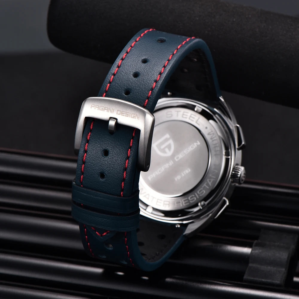 2026 Retro Luxury Men's Quartz Watches PAGANI DESIGN Sports Chronograph VK63 Watch For Men AR Sapphire Waterproof Leather Clock