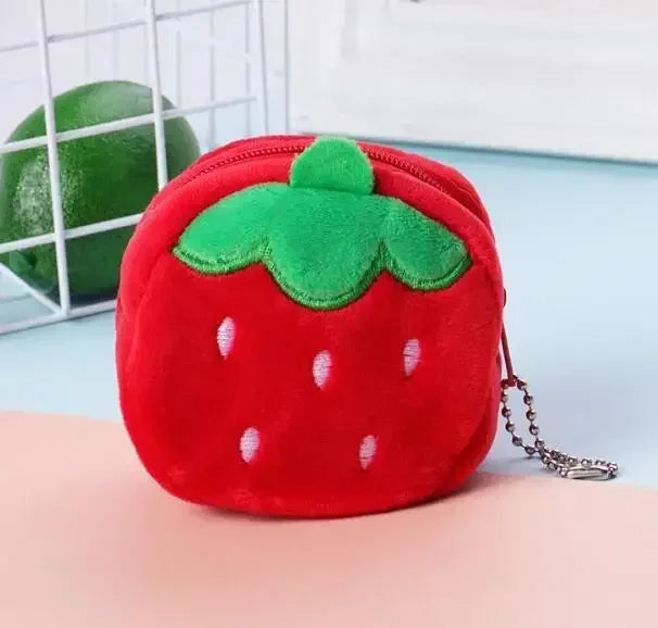 1PC Cute Coin Purse Zipper Change Purse with Keychain Small Headphone Lipstick Bag Mini Wallet Money Bag