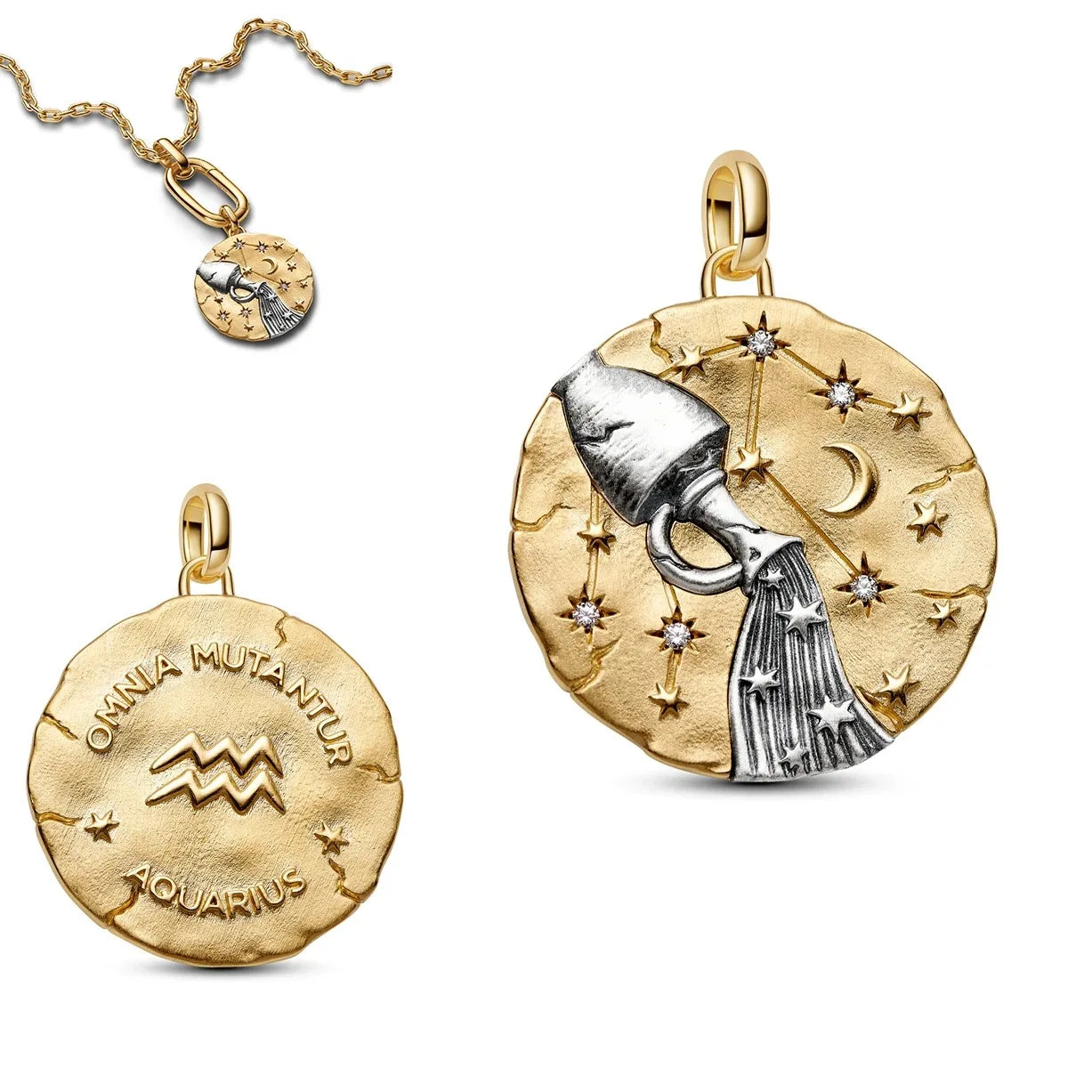 925 pure silver constellation pendant with relief texture of ghostly skull. Suitable for bracelets and necklaces. Jewelry.
