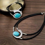 Exaggerated Spiral Snail Ear Studs Necklace Bracelet Ring Bohemian Jewelry Set for Women Elegant Beach Style Accessories