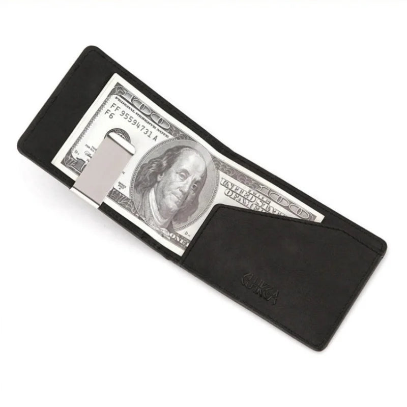 RFID Blocking Slim PU Wallet For Men, 5 Card Slots With Money Clip - Lightweight Bifold Wallet, Perfect Father's Day Gift mbzr