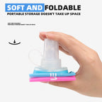 Sport Water Bottle TPU Folding Soft Flask Drink Portable Water Bottle High Flow Running Hiking Bicycle Fitness Water Bag mbzr