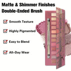 Eyeshadow Palette Mirror Packaging Pearlescent Shimmer Long-lasting Easy to Apply mbzr