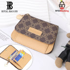 Royal Bagger Womens Wallet Small Rfid Ladies Compact Bifold Leather Vintage Coin Purse Kiss Lock Trifold Purse Magnetic Opening mbzr