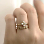 Hot Selling Gold Plated Stainless Steel Rings For Women Heart Ring Jewelry Accessories